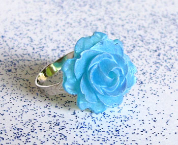 resin flower ring