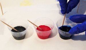 adding color pigments to resin