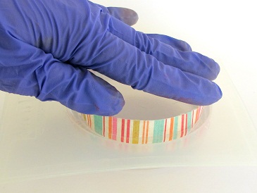 scrapbook paper resin bracelet