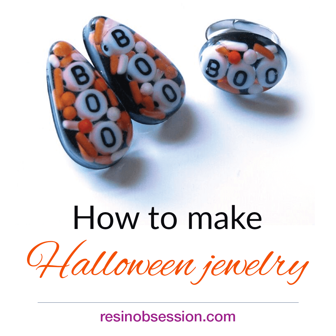 Halloween jewelry ideas – Halloween resin jewelry tutorial