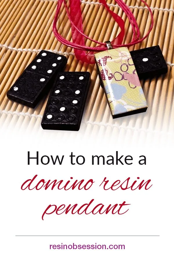 How to make a domino pendant with resin