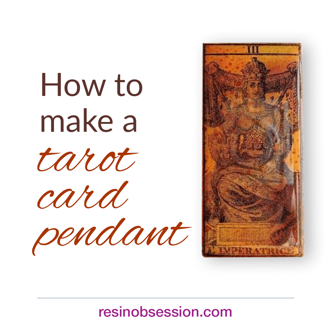 tarot card pendant