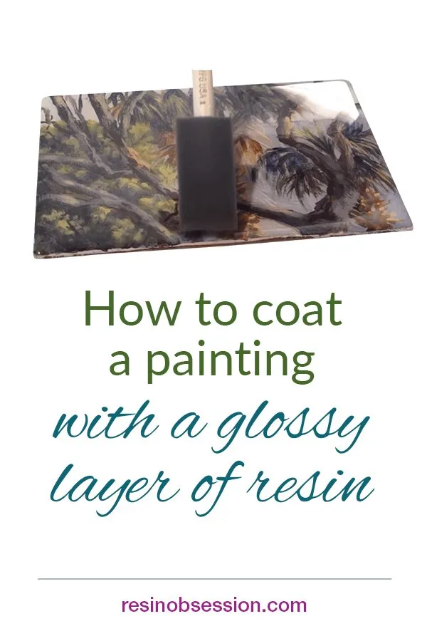 How to coat a painting with resin