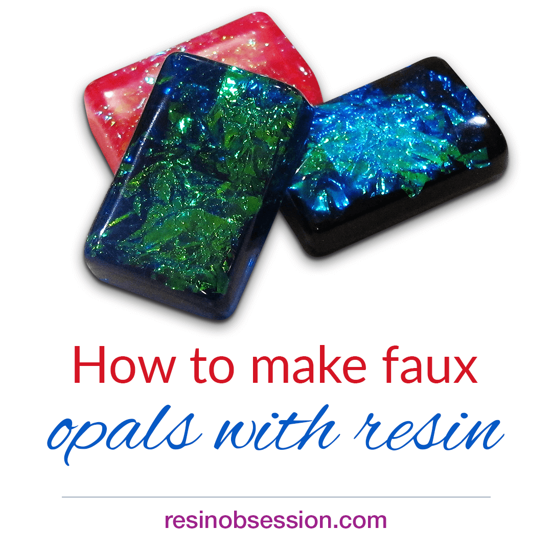 Faux opal resin – make lookalike opals with resin