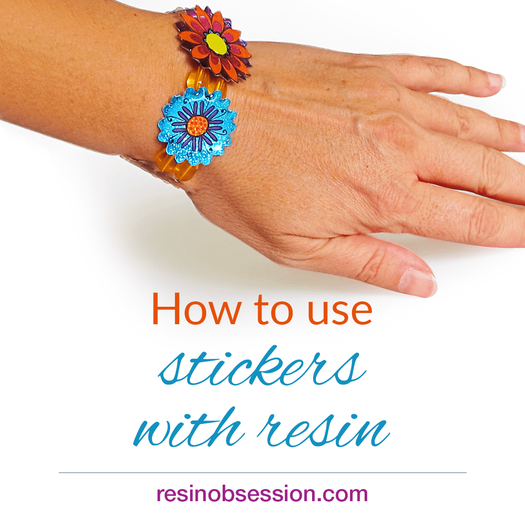 Can you use stickers in resin? – make resin jewelry with stickers