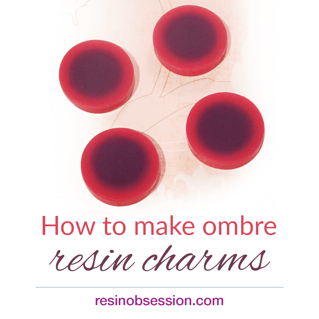 DIY Ombre resin charms – How to make resin charms