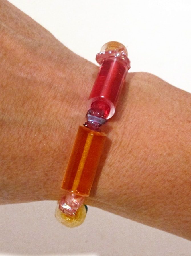 DIY resin bead bracelet