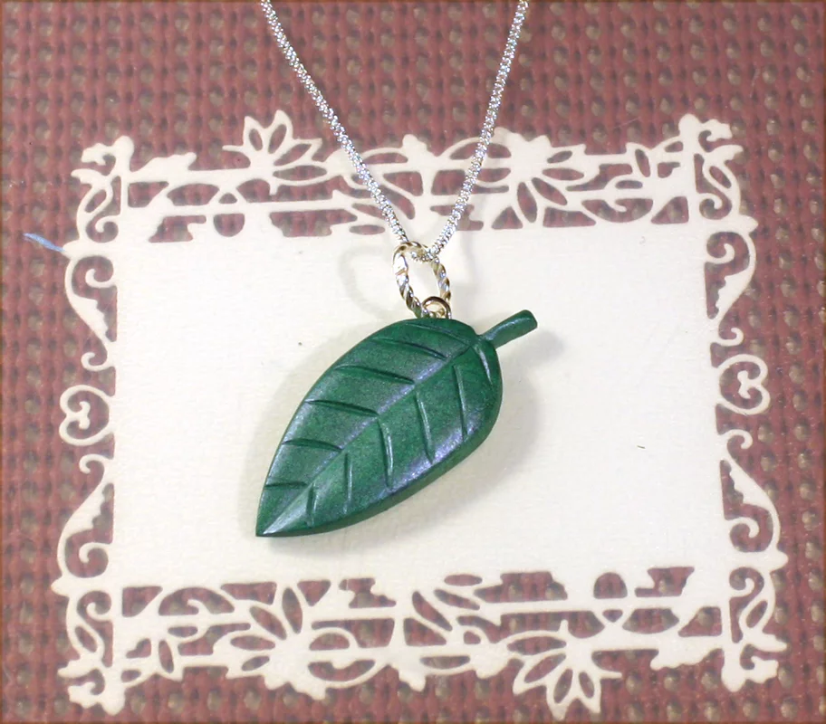 DIY resin leaf pendant
