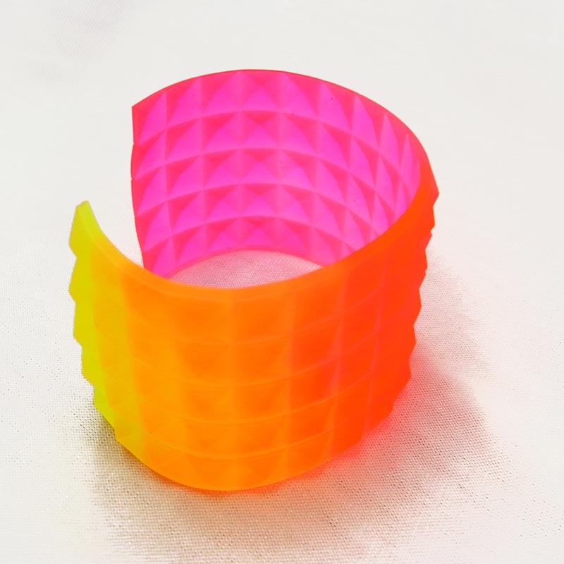 neon ombre resin cuff