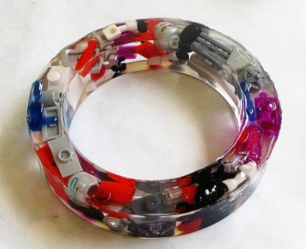 lego piece resin bracelet