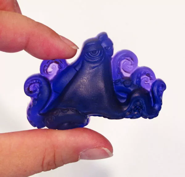 purple resin octopus