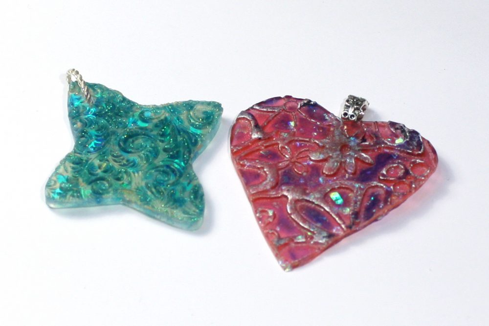 resin charms with bails