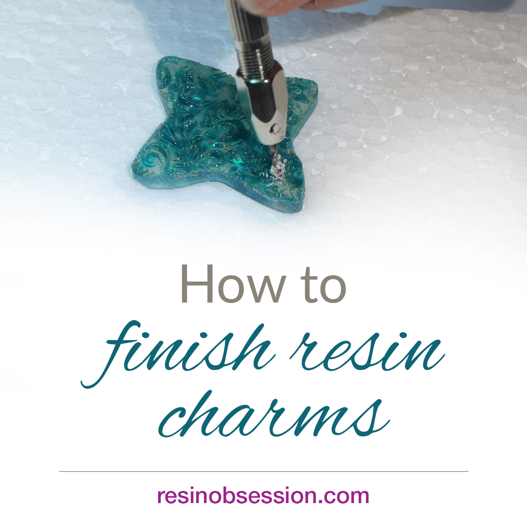 How to finish resin charms – learn two ways