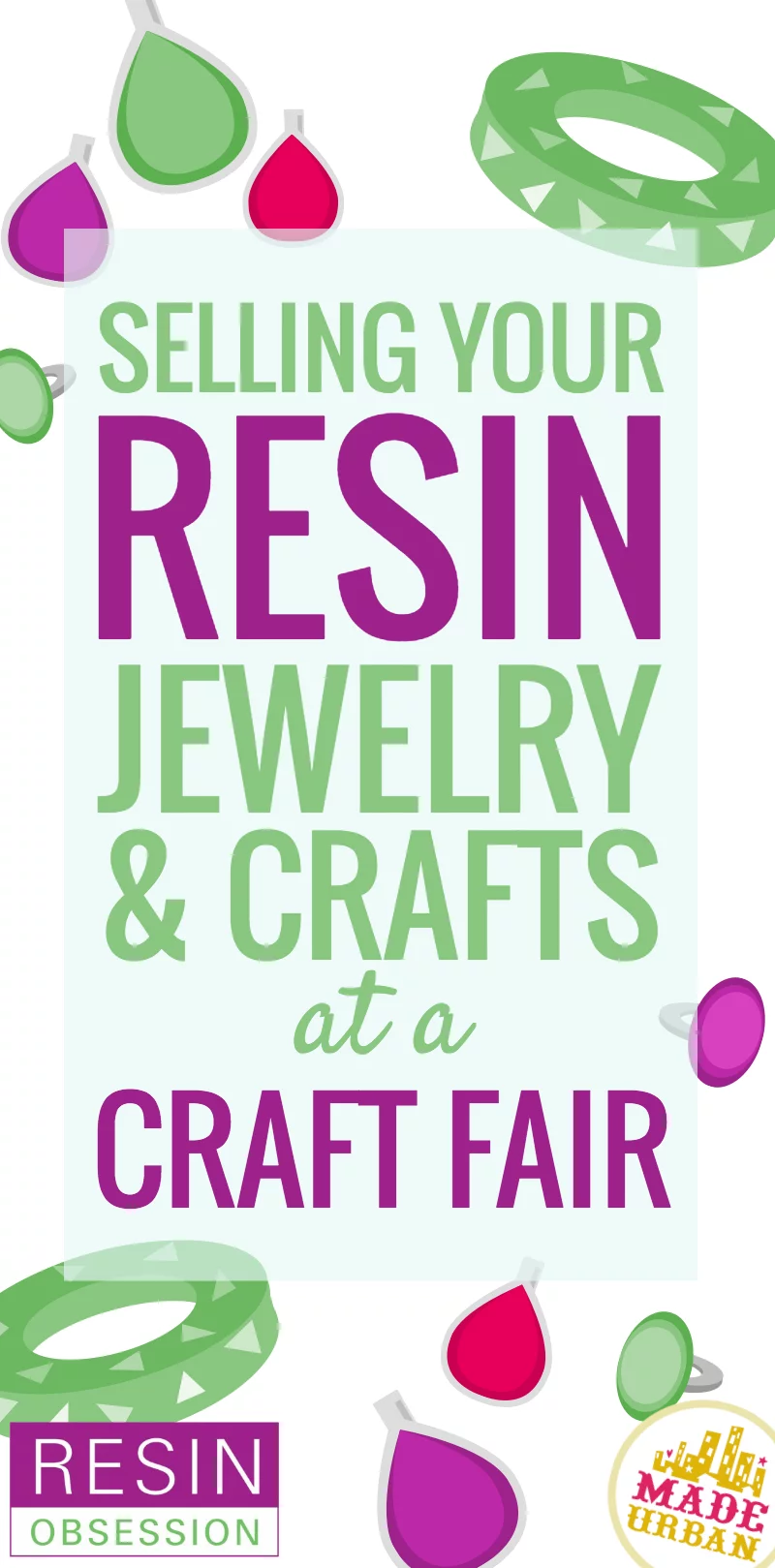 selling resin jewelry and crafts