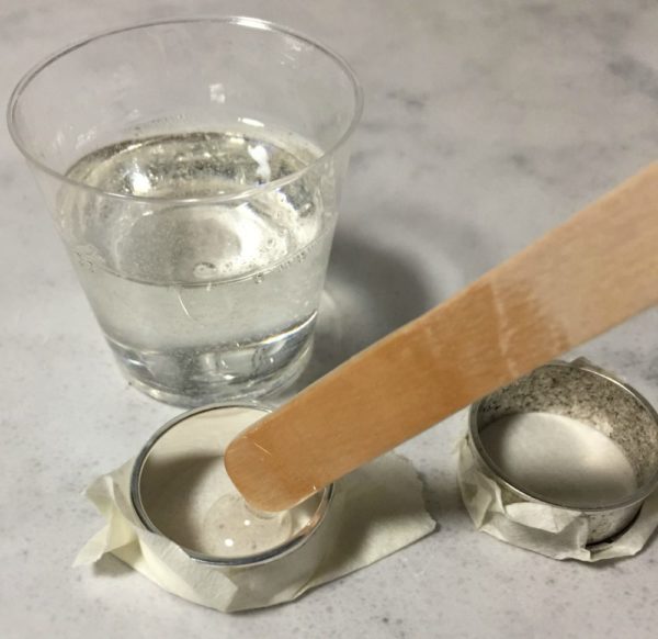 pour resin into bezel