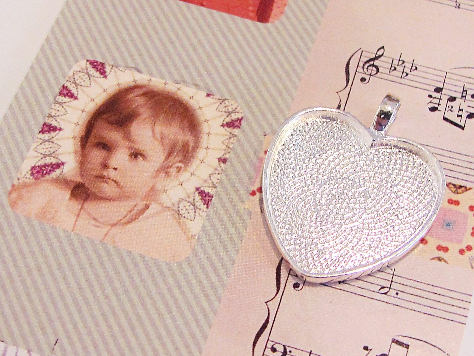 pendant with baby image