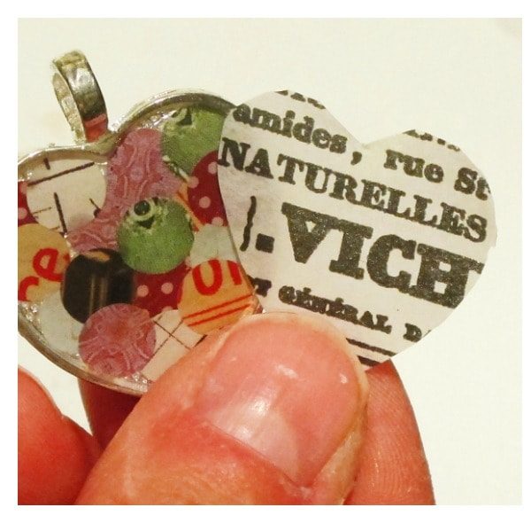 preparing pendants for a second layer of resin