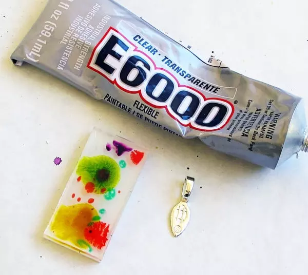 glue bails onto resin charms with E6000