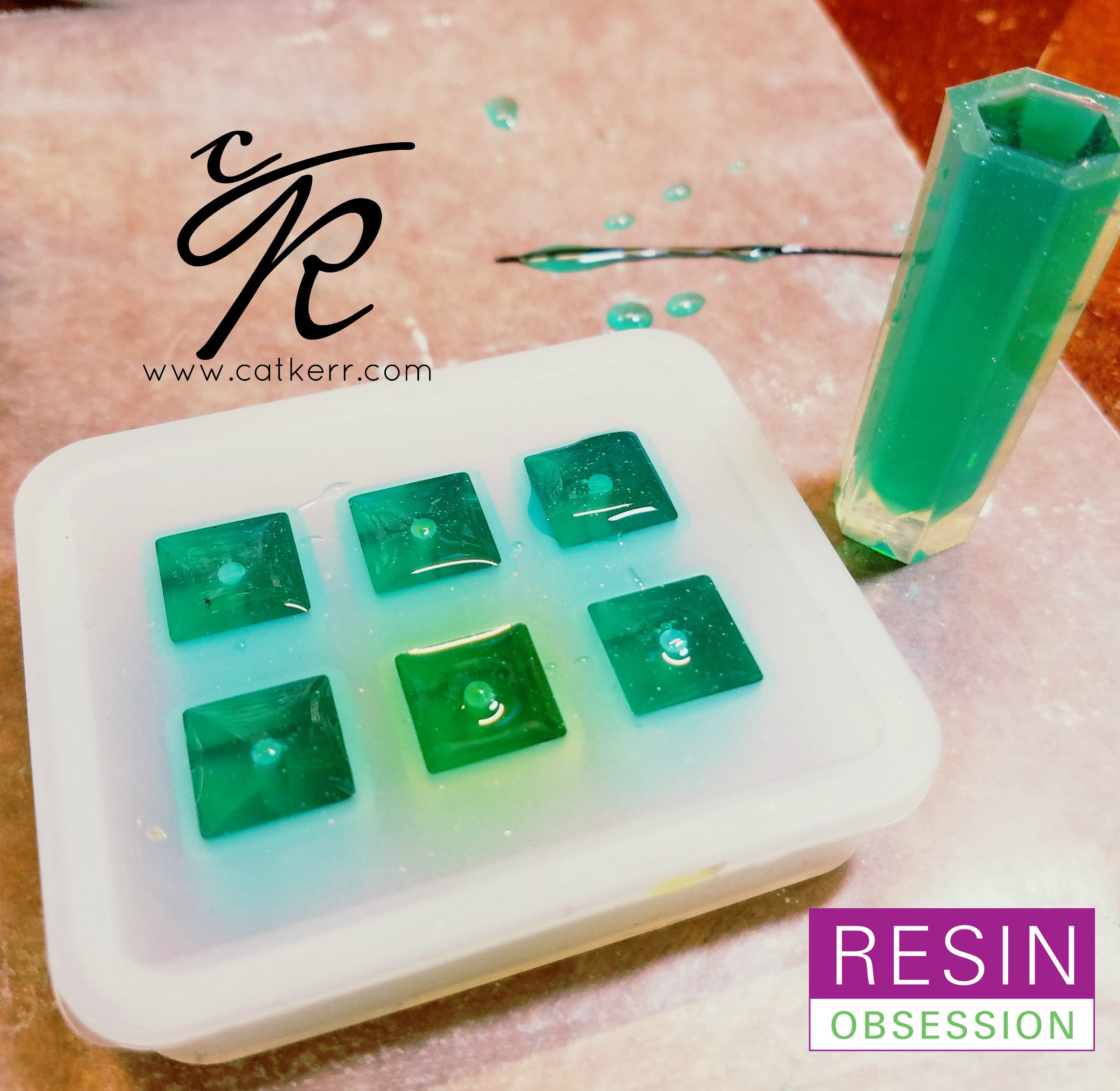 How to make resin crystals lookalike gemstone crystals Resin Obsession