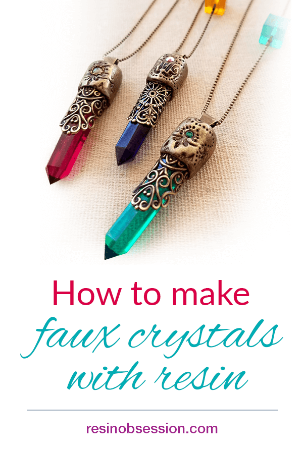 How to make resin crystals lookalike gemstone crystals Resin Obsession