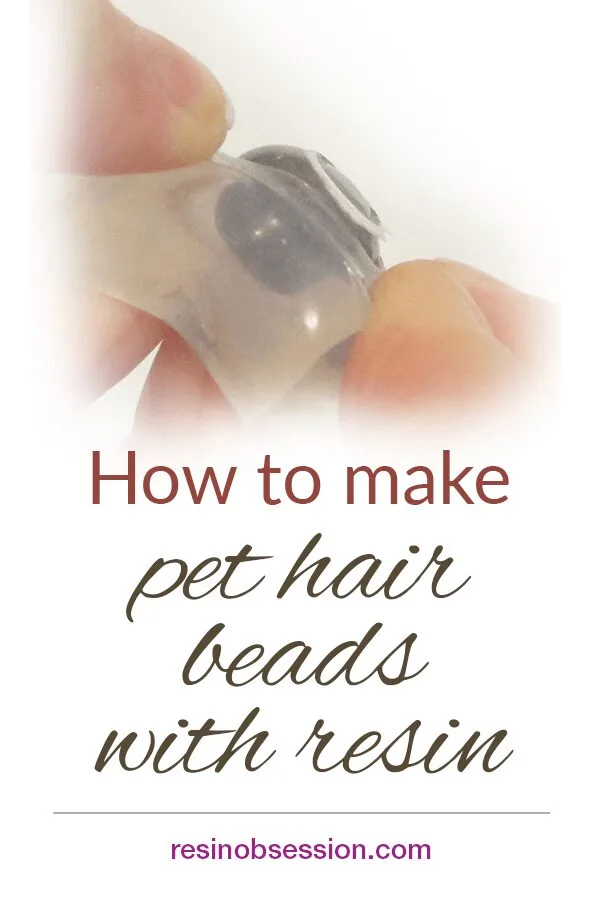 pet hair beads with resin