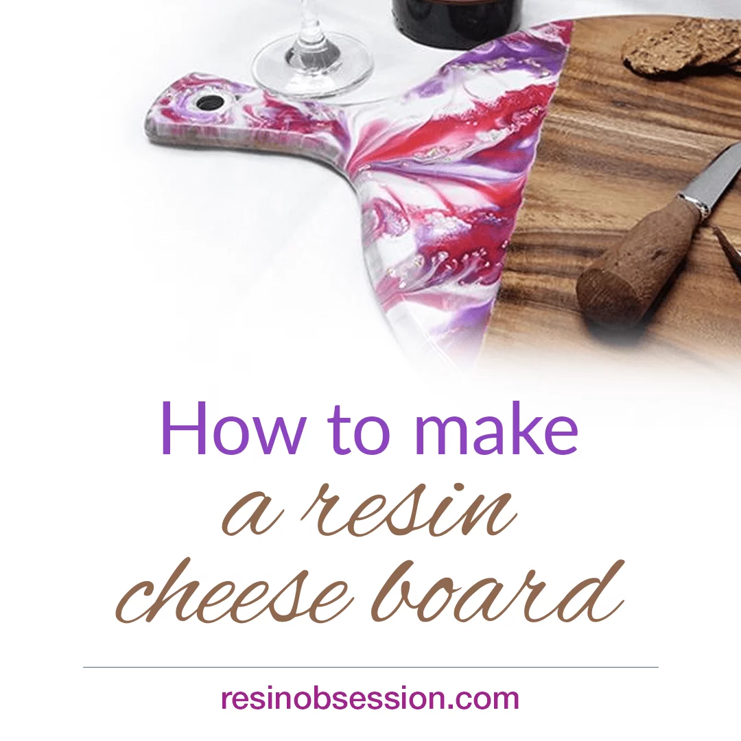 Resin cheese board DIY – How to paint a cheese board with resin