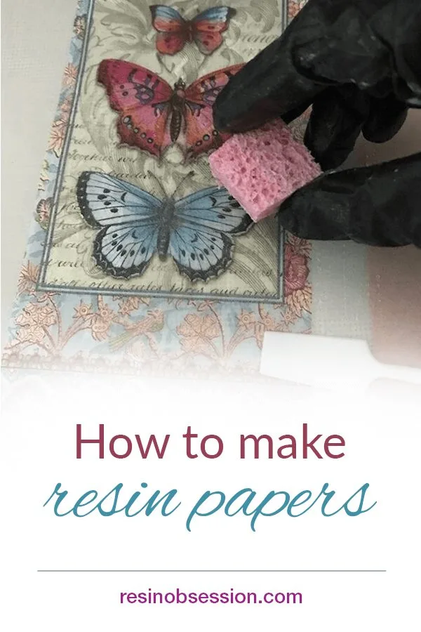 How to make resin papers