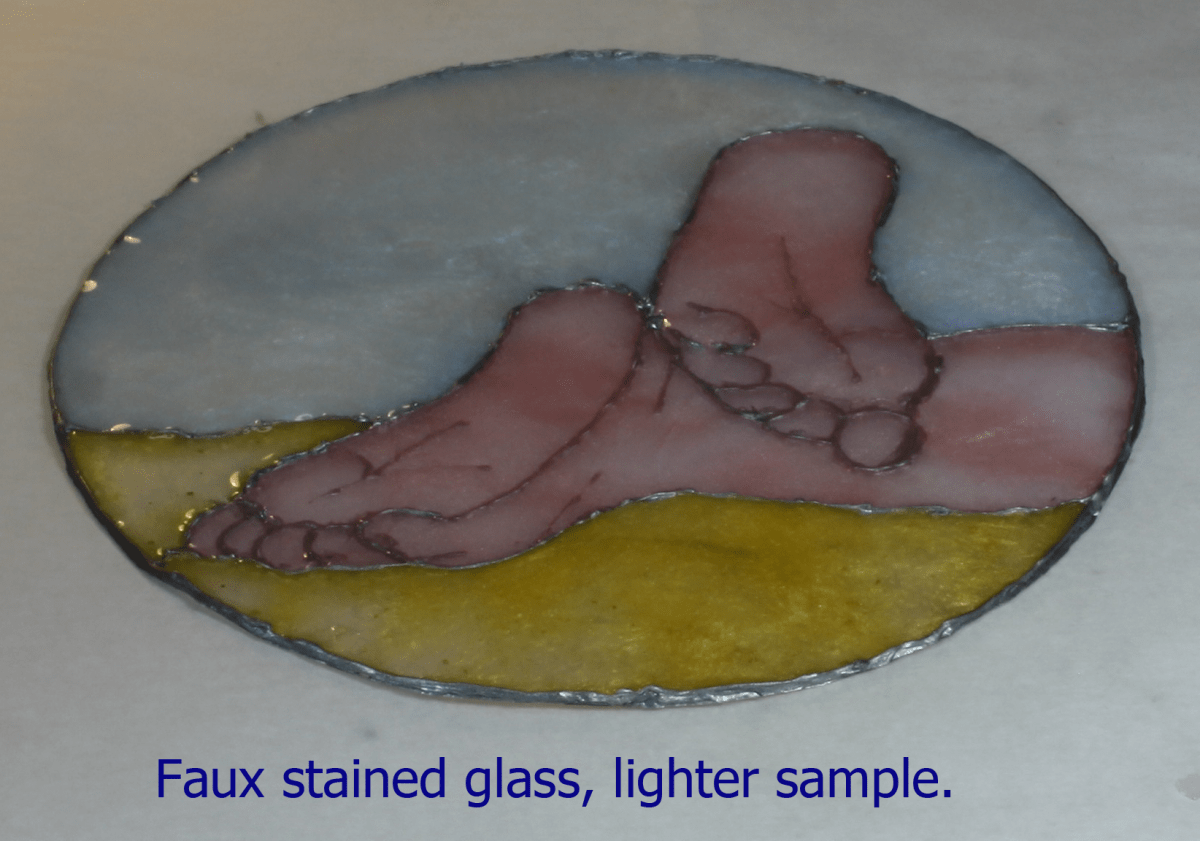 Faux stained glass DIY stained glass resin project Resin Obsession
