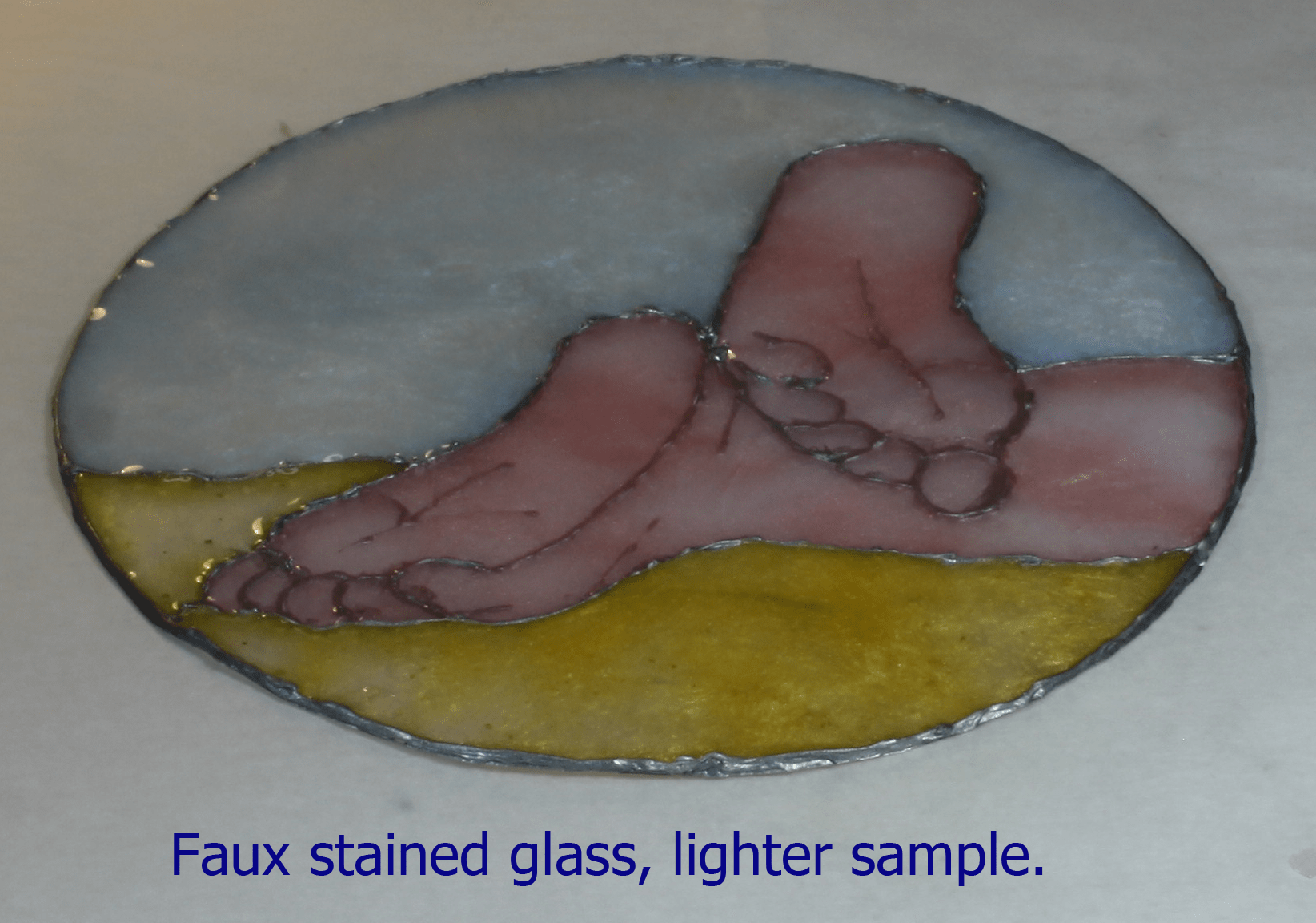 faux stained glass resin project