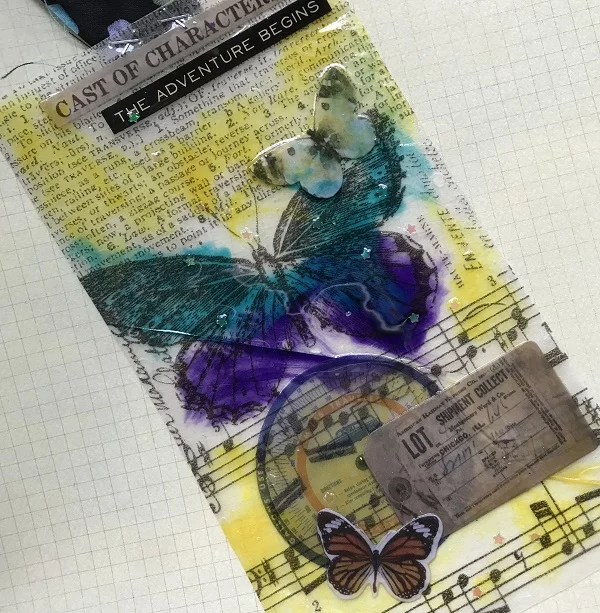 resin and ink bookmark
