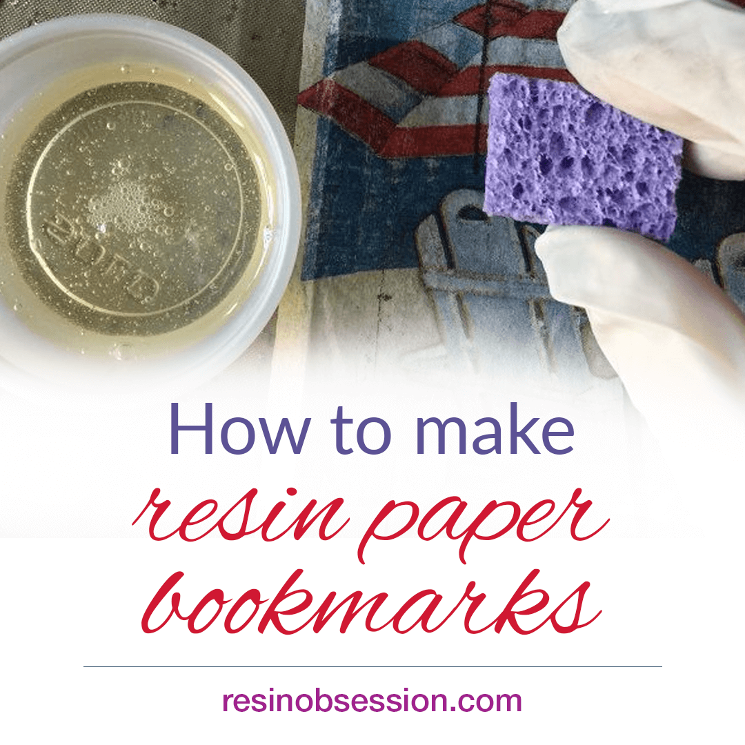 How To Make Resin Paper Bookmarks With Leftover Epoxy