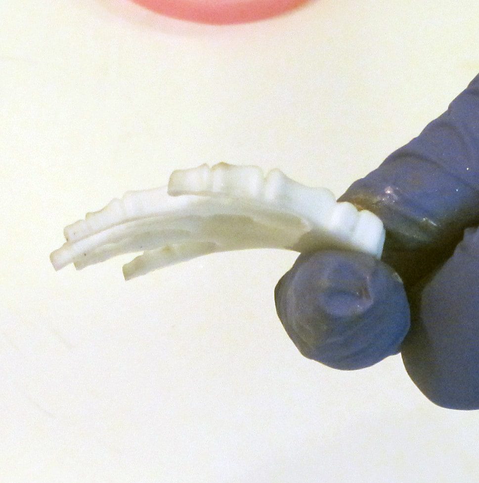 skeleton hand charm made with quick curing resin