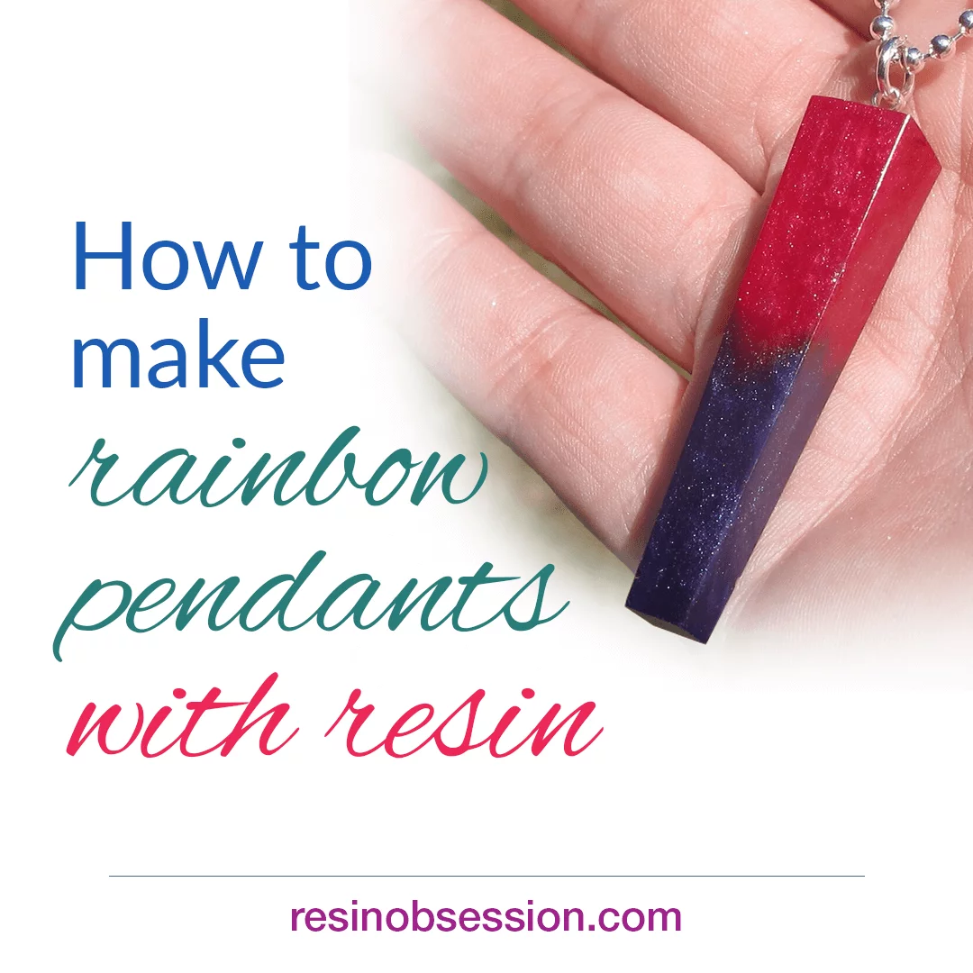 The EASY Way To Making Two-Color Resin Pendants