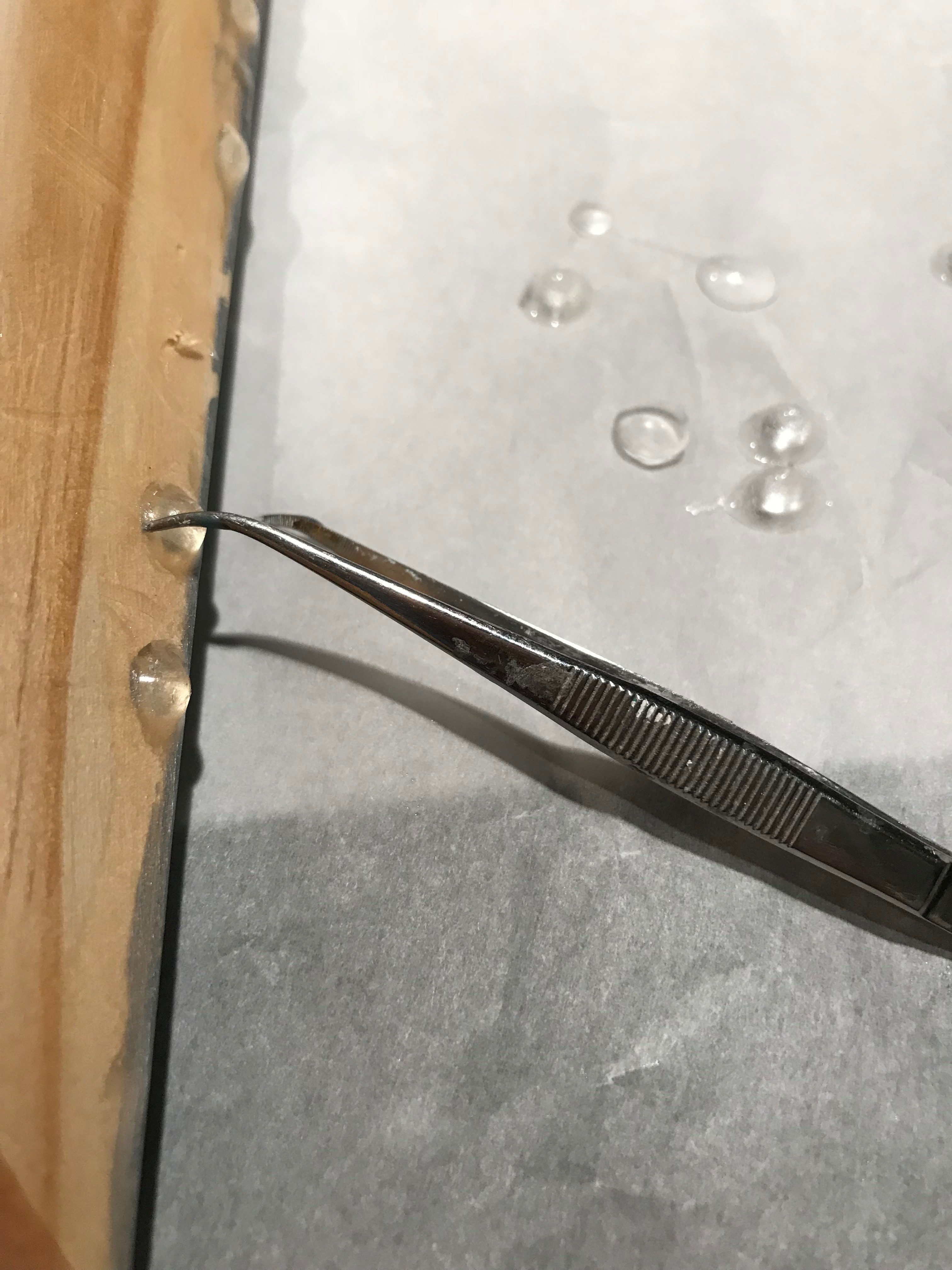 remove resin drips