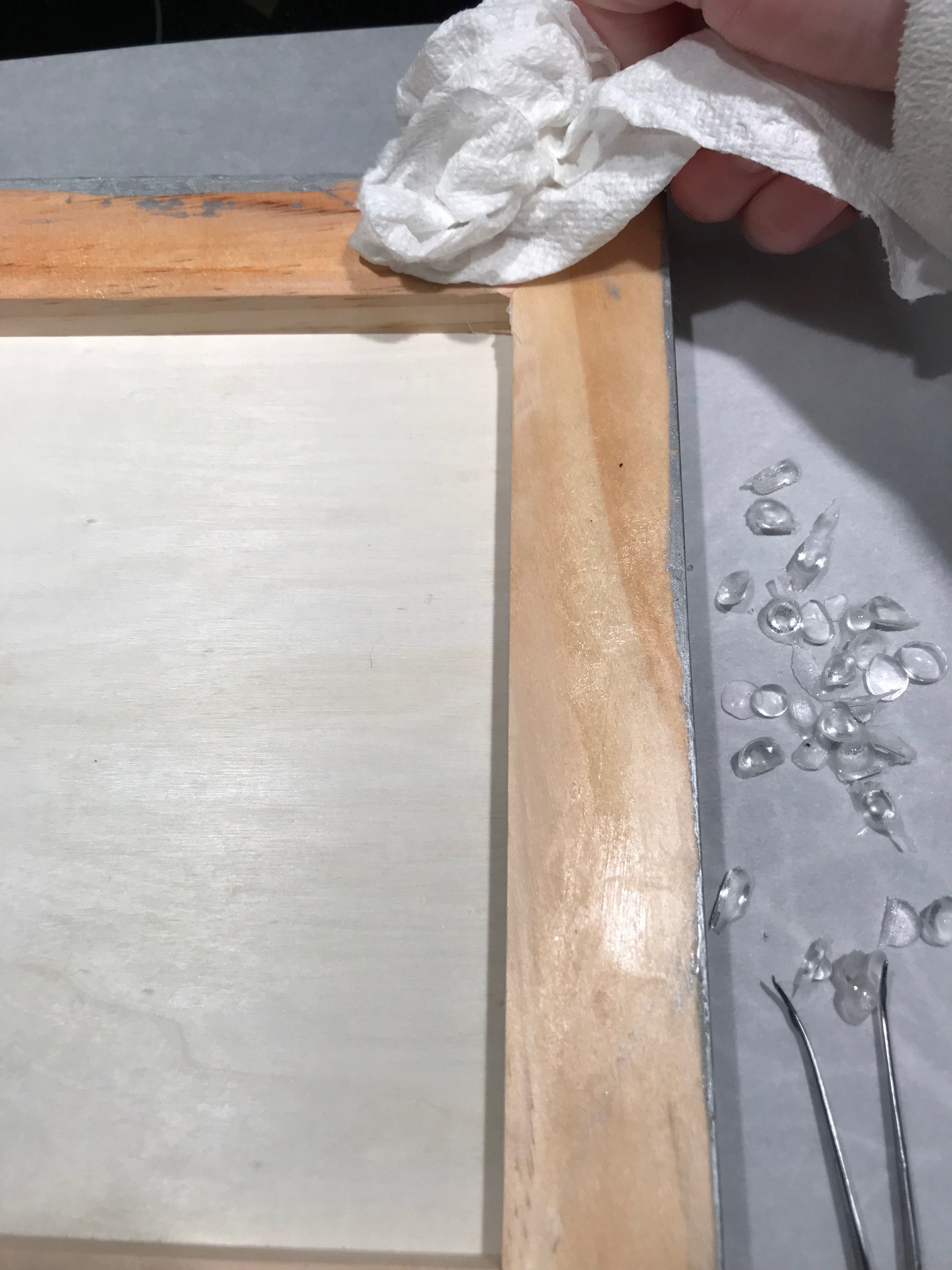 wipe petroleum jelly off canvas back