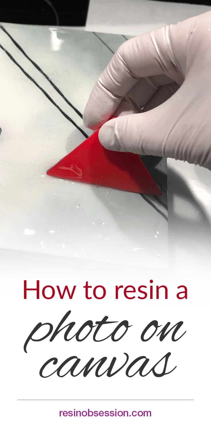 How to Resin a Photo on canvas