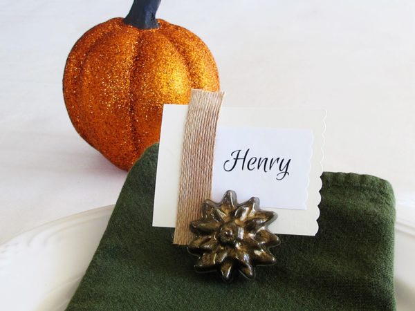 place card holder DIY project