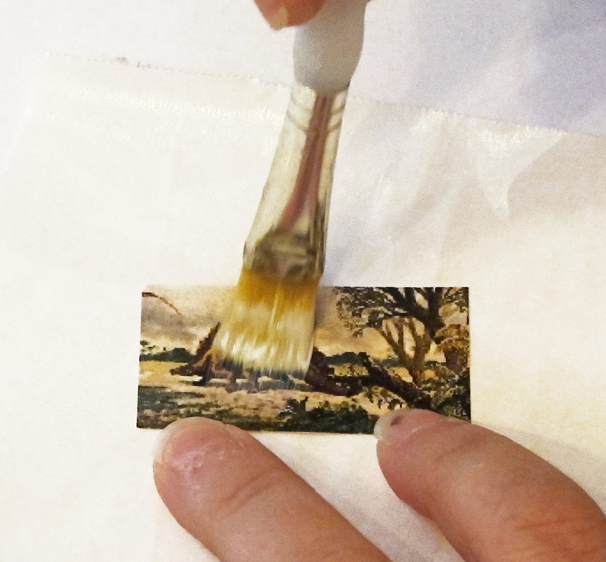 Remove Mod Podge (and Glue) from Paintbrush with Acetone