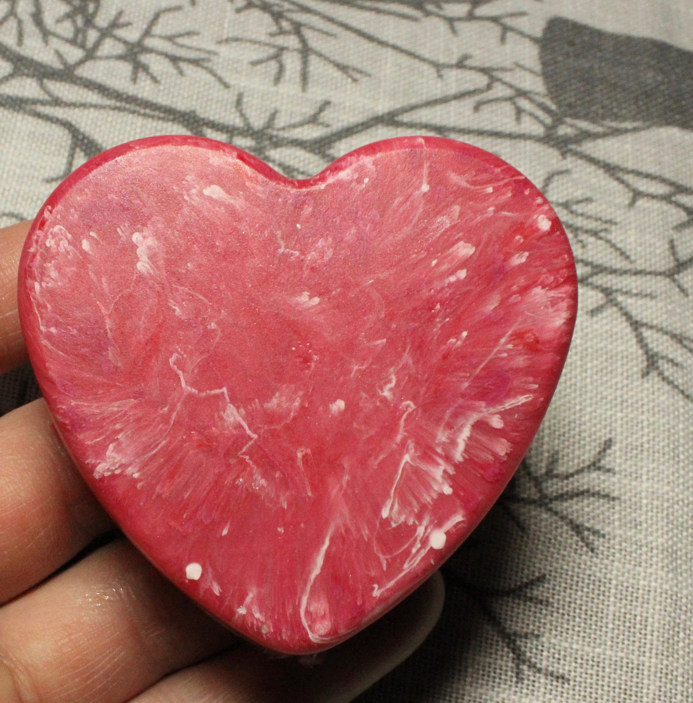 the opaque resin heart with resiblast