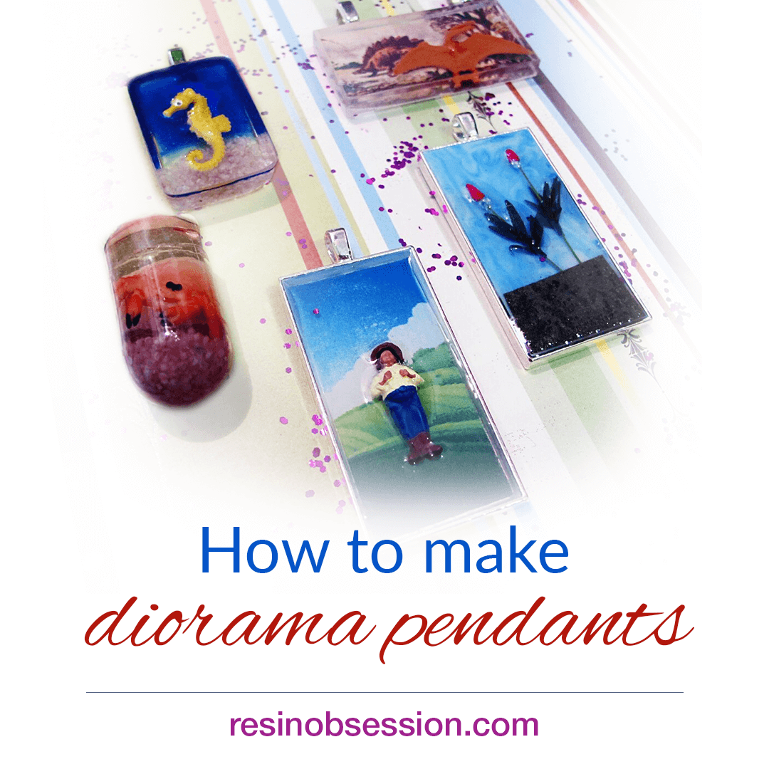 Resin diorama pendants how to make diorama pendants with resin