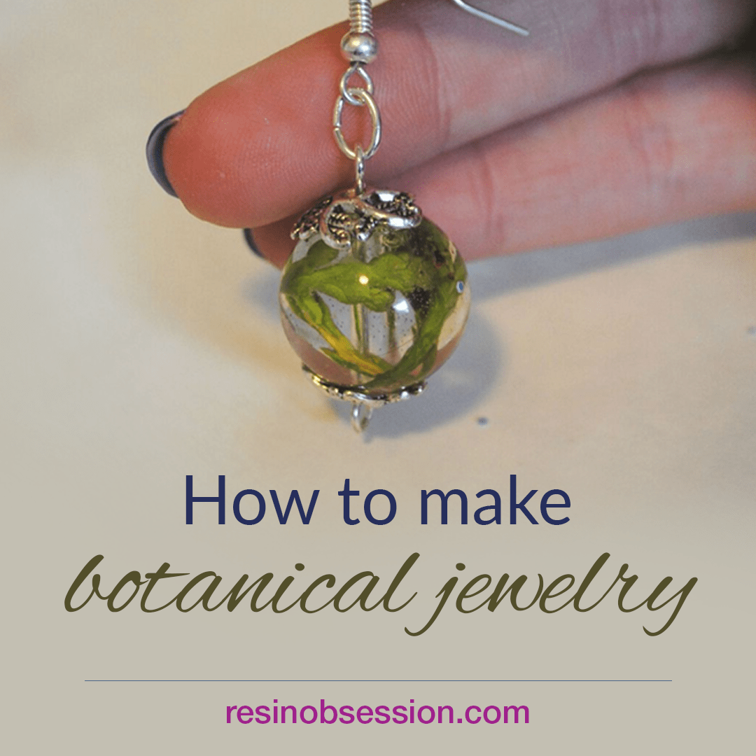DIY botanical jewelry - Make leaf bead earrings