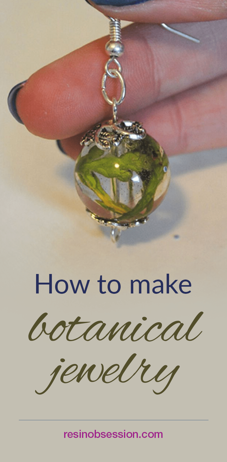 How to make botanical resin jewelry