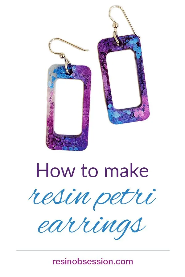 How to make resin petri earrings