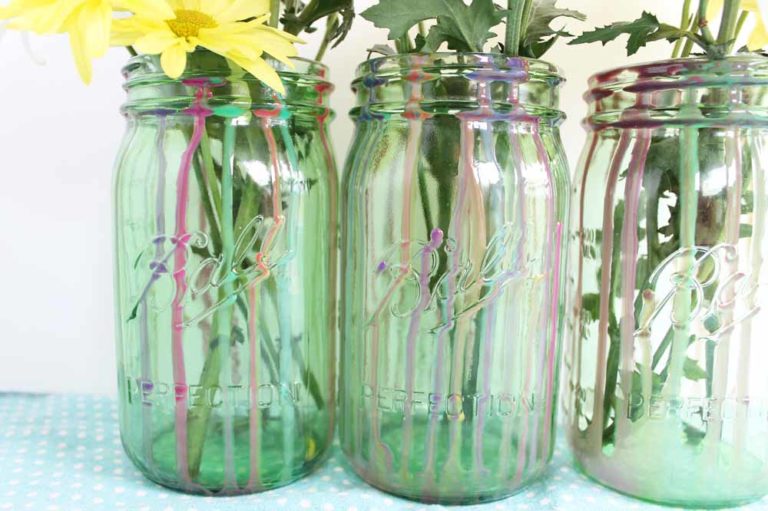 Spring Mason Jar Centerpiece Mason jar crafts with resin Resin