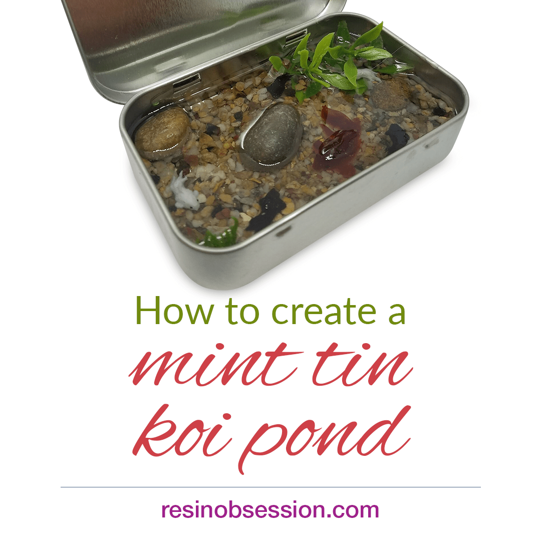 How to make a mint tin koi pond