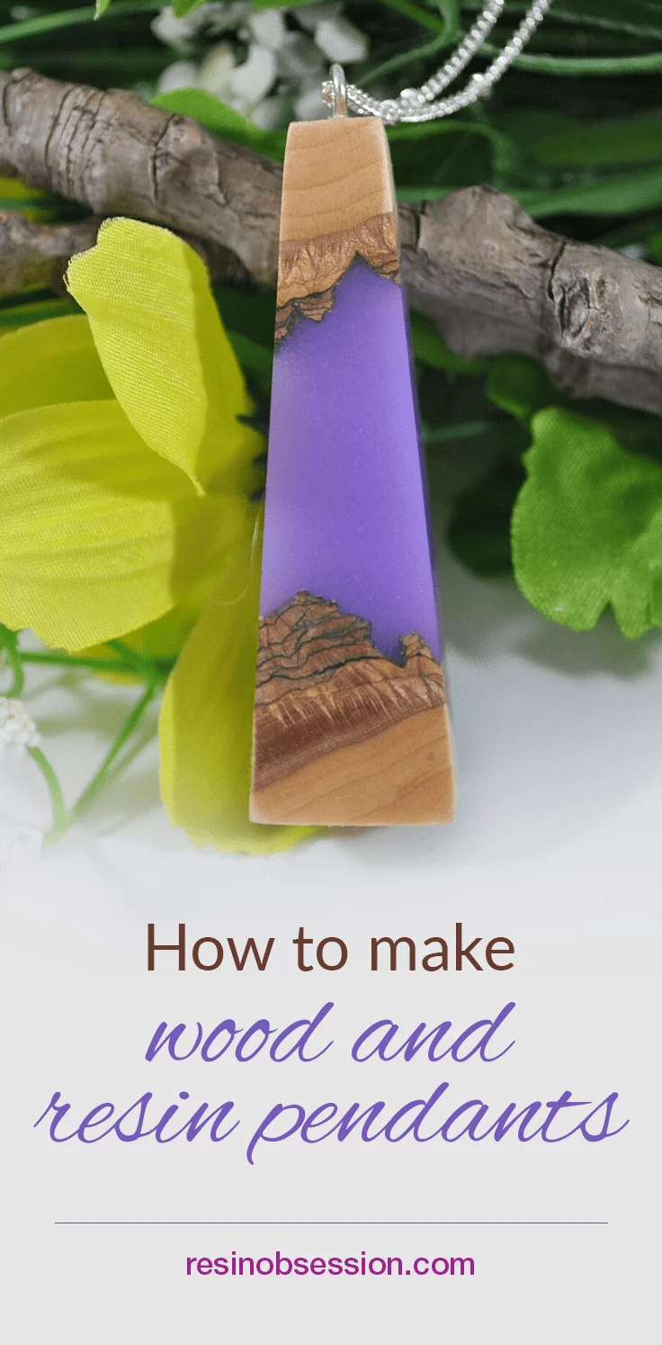 how to make wood and resin pedants