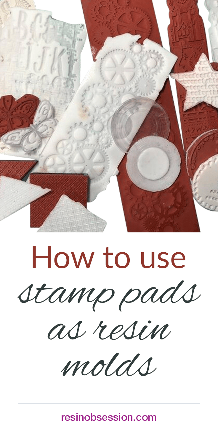 How to use stamp pads as resin molds