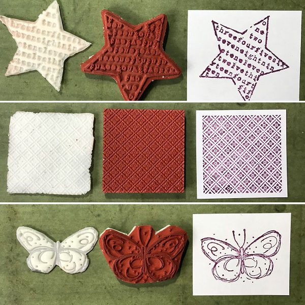 resin stamps and resin stamp creations
