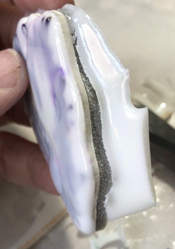 pulling resin from resin stamp