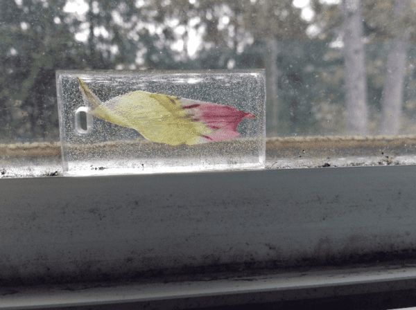 bubbles in resin pendant